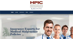 Desktop Screenshot of healthcareprofessionalsinsurance.com